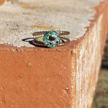 Load image into Gallery viewer, 14k Gold Filled Cremation Ring/ Double Rope Bands