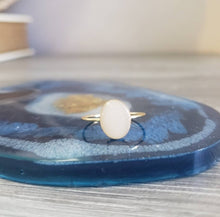 Load image into Gallery viewer, Oval Breastmilk Ring in Sterling Silver