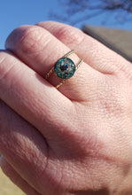 Load image into Gallery viewer, 14k Gold Filled Cremation Ring/ Double Rope Bands