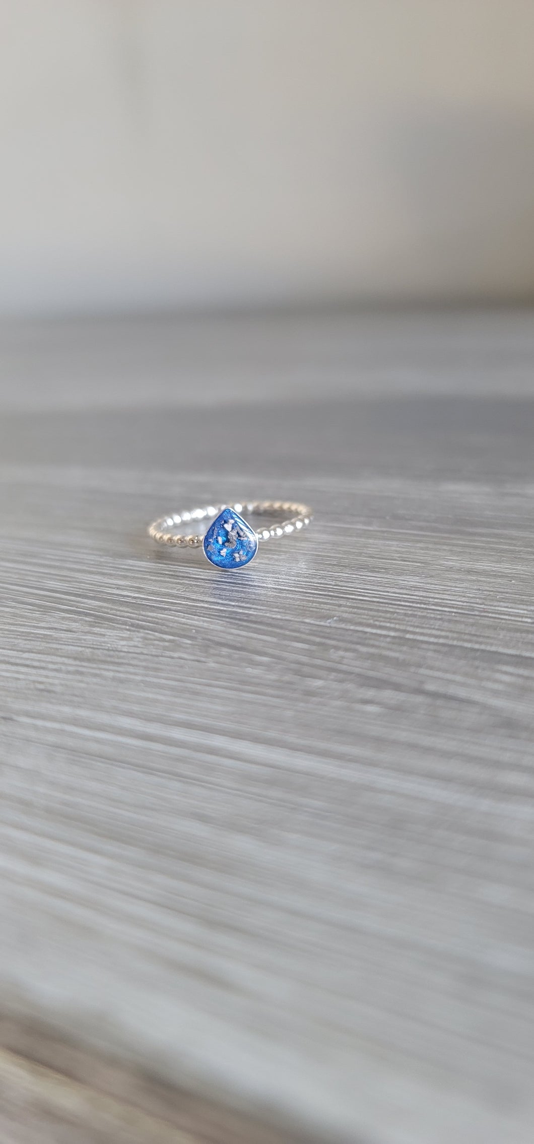 Small Teardrop Creamtion Memorial Ring